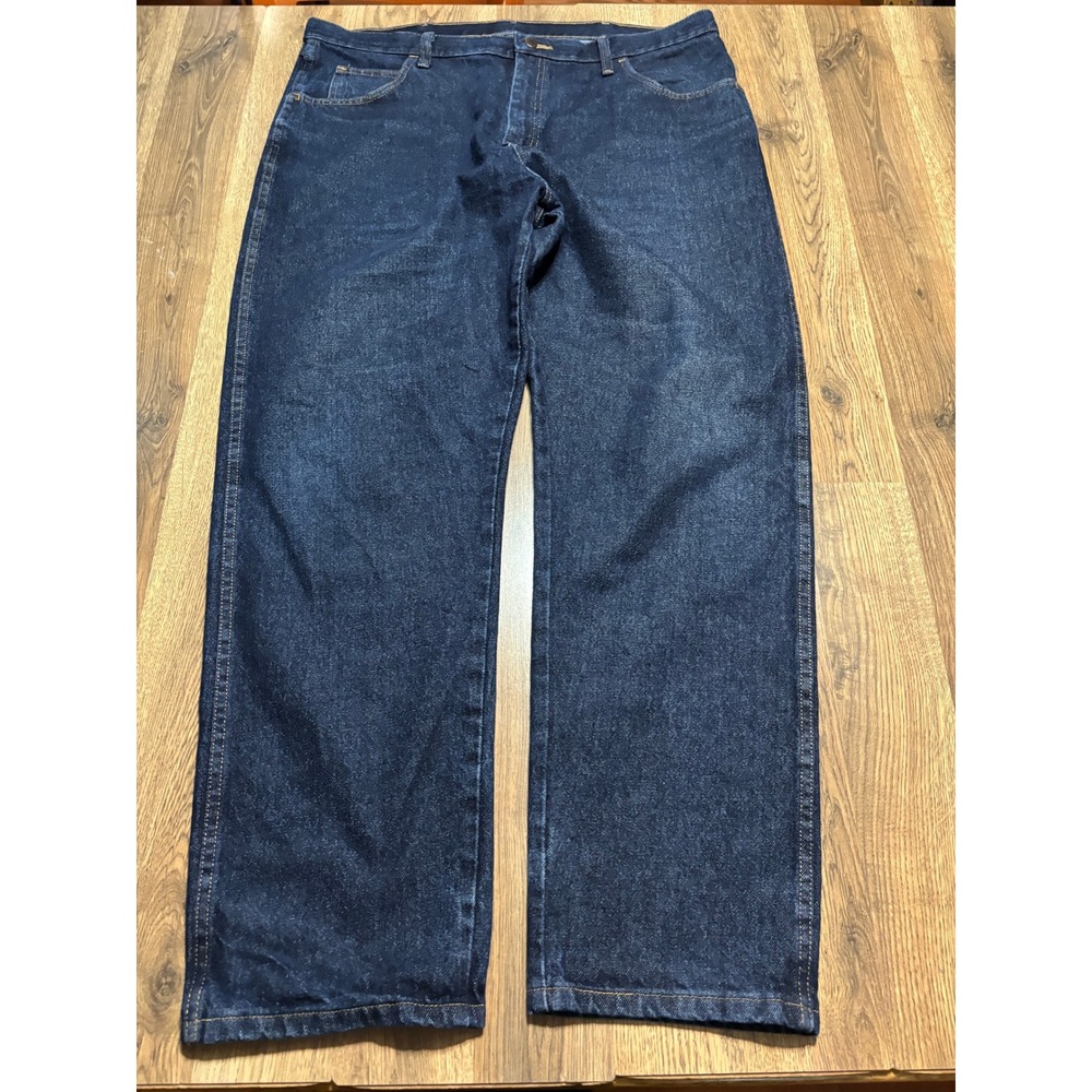 Rustler Jeans Mens Size 40x32 Dark Wash Denim Regular Fit Straight Leg